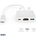 Winex 5İn1 Type-C Hub Port Hdmı 3Xusb 3.0 Adaptör Hc04d