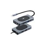 Winex 9in1 Usb Type-c Hub 15 Watt Kablosuz Şarj Aleti