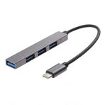 Winex Mobile 4 in 1 Macbook Phone Android Type-C to 4xUSB-A Port Hub Çoğaltıcı Adaptör