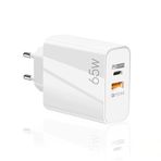 Winex Mobile 65 Watt UsbA + PD 33 Watt Type-C Çift Çıkışlı Quick Charger 3.0 Hızlı Şarj Aleti Başlığı