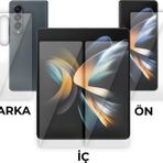 Winex Samsung Galaxy Z Fold 2 5G Ön-İç-Arka 360 Fullbody Hayalet Darbe Emici HD Ekran Koruyucu Kaplama