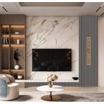 Winflex Eko Antramix Keçeli Akustik Ahşap Paneli 50x240cm .