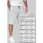 wingetstar Erkek Gri Kargo Cepli Bermuda Şort