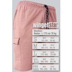 wingetstar Erkek Pudra Kargo Cepli Bermuda Şort