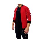 Wingetstar Erkek Sweatshirt Kırmızı Kırçıl Desen Kırmızı