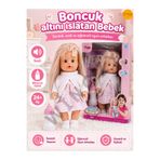 Wingzy Sesli Emzikli ve Biberonlu 30 cm Altını Islatan Boncuk Oyuncak Bebek