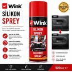 Wink Silikon Sprey 400 ml Parlak Görünüm Sağlayan Koruyucu Formül ile Uzun Süreli Koruma