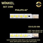 Winkel SET-2499 MLD5056x1/MLD5057x1/ELED588 Philips 40" Tv Bar Led Takımı