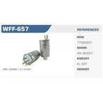 WINKEL WFF-657 Mazot Filtresi Linea Doblo Fiorino Bravo Stilo Punto III Grande Punto 1.3 Jtd 1.9 Jtd