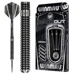WINMAU Blackout 23 Gram Profesyonel çelik uç tungsten dart seti ile birlikte dart uçuşları ve miller (Şaftı)