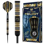 WINMAU Michael van Gerwen MvG Trilogy 24 Gram Profesyonel çelik uç tungsten dart seti ile birlikte dart uçuşları ve miller (Şaftı)