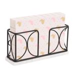 Winmien Mermer Tabanlı Peçetelik, Masa için Bağımsız Misafir Havlu Kağıt Dispenseri, Modern Metal Peçete Standı, Tüm Mutfak Banyo Vanity, Mutfak Dekor Aksesuarları için İdeal (Mat Siyah)