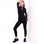 Winmoda34 Kadın Uzun Tayt Tulum Parmak Geçmeli/ Dalgıç Kumaş /Long Athlete Jumpsuıt