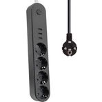 Winnboss 3402 3 USB 4 Priz Akım Korumalı Priz