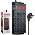Wınnboss Wn-3411 8Li Akim Korumali Priz 2 Metre Anahtarli 16A 4000 Watt 3Xusb