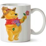 Winnie The Pooh Çiçek Porselen Kupa Bardak - 1 Adet - 199 ml