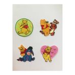 Winnie The Pooh Ütü Ile Yapışan Nakışlı Dokuma Arma Patch Yama Dörtlü Winnie Set