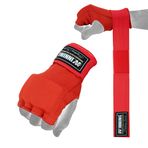 Winning Streak Pro Boks İç Eldiveni, Jel Dolgulu Boks El Desteği ve Konfor için Hızlı Sargılar Kickboks Muay Thai Sargıları MMA Sargıları Antrenman için İç Jel Eldiven (L, Kırmızı)
