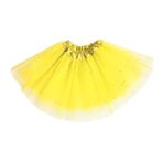 WINROLA Küçük Kızlar Yıldızlar Payetler Tutu Etek Prenses Bale Dans Elbisesi 0-6 Y Sparkle Elastik 3 Katmanlı Tül Tutu Etek, Z-M, M