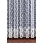 WİNSEV Balık Ağı Brode Nakış Işlemeli Tül Perde (1/3 SIK PİLE) Ekru EKRU 300 x 260