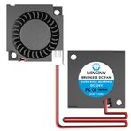 WINSINN 30 mm Üfleyici Fan 24 V, Mikro 24 Volt Fan Üfleyici 3010 Çift Bilyalı Rulman, 30 mm x 10 mm 2PIN (2 Adetli Paket)
