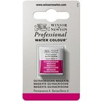 Winsor & Newton 0101545 Professional sulu boya, sanatçı kalitesinde canlı sulu boya, yüksek renk parlaklığı ve parlaklık, solmaz, arşiv kalitesi, 1/2 kap - Chinacridon macenta