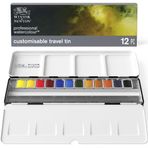 Winsor & Newton 0193548 Professional Watercolours (en iyi sanatçı sulu boya - Black Box 12 renk 1/2 kap içinde