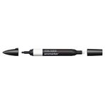 Winsor & Newton 0203372 ProMarker Profesyonel Düzen Kalemi - 2 Uçlu, Çizimler, Tasarım ve Düzenler için İnce ve Geniş - Sıcak Gri 0, 1 Adet (1'li Paket)