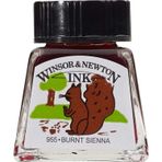 Winsor & Newton 14 ml 074 Burnt Sienna Ink Çini Mürekkebi