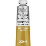 Winsor & Newton 1437280 Winton, ince kaliteli yağlı boya – 200 ml tüp, eşit kıvamlı, ışığa dayanıklı, yüksek kapatma gücü, renk pigmentleri açısından zengin - Azo sarı yeşil