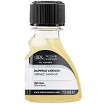 Winsor & Newton 3021741 Dammar son verniği, yağlı boya için, parlak ve şeffaf kurur, sararmaz UV koruması, 75 ml şişe