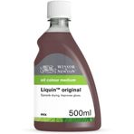 Winsor & Newton 3049751 Yağlı Boya Malzemesi, Liquin Orijinal, 500 ml Şişe, Alkid bazlı Sıvı Boyama Malzemesi, Yağlı Boyaların Kuruma Süresini Yarıya İndirir, Şeffaflığı Artırır, Sararmaya Karşı Koruma