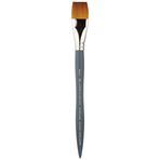 Winsor & Newton 5011625 Professional sulu boya fırçası, sentetik lifli sulu boya boyaları için boyama fırçası, ergonomik sap, uzun ömürlü ve şeklini korur, kısa saplı - tek çizgi fırça -1 inç