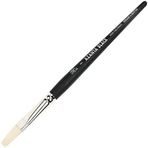 Winsor & Newton 5634008 Azanta Black doğal domuz kılı fırça, yağlı boyalar ve akrilik boyalar için, iyi sertlik, vücut açısından zengin renkler için ideal, kısa saplı - düz fırça no. 8