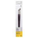 Winsor & Newton 5790610 Galeria akrilik fırça seti, sentetik elyaftan üretilmiştir, kalın boya işleri için ideal kontrol - 3 fırça seti