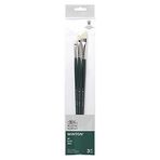 Winsor & Newton 5990608 Winton fırça setleri, yağlı boya, akrilik boya ve alkid boya için, yüksek kaliteli domuz kıllarından -3 düz fırça No. 2, 4, 8