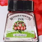 Winsor Newton 601 Scarlet Çini Çizim Mürekkebi