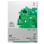 Winsor & Newton 6532007 blokta yağlı boya kağıdı - 10 yaprak DIN A3, 230 g/m², asit içermez, optik açıcı içermez, yağlı boyalar, yağlı pastel boyalar ve diğer ağır boya işleri için eskimeye dayanıklı