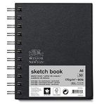 Winsor & Newton 6673001 spiral ciltli eskiz defteri - 50 yaprak eskiz kağıdı, 170 g/m², mikro delikli yapraklı, DIN A6