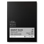 Winsor & Newton 6673008 eskiz defteri, 50 yaprak eskiz kağıdı, 170 g/m², sert kapak, sırt tutkallı, mikro delikli yapraklar - A3