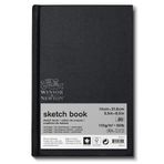 Winsor & Newton 6673017 eskiz defteri, 80 yapraklı eskiz kağıdı, 110 g/m², sert kapak, sırt yapıştırmalı, mikro delikli yapraklar - 17,8 x 25,4 cm