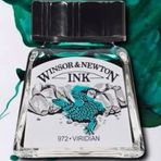 Winsor Newton 692 Viridian 14 ml Çizim Mürekkebi