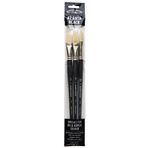 Winsor & Newton Azanta Black fırça yağlı boya ve akrilik boya, ahşap, şeffaf, Set: 3 Pinsel