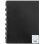 Winsor & Newton Black Sert Kapaklı Spiralli Eskiz Defteri 110 gr (80 Yaprak) A3