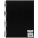 Winsor & Newton Black Sert Kapaklı Spiralli Eskiz Defteri 170 gr (50 Yaprak) A3