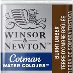Winsor Newton Burnt Umber 076 Yarım Tablet Sulu Boya