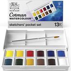 Winsor & Newton Cotman Sketchers Pocket Box 1/2 Tablet 12li Sulu Boya