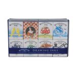 Winsor & Newton Kalligraphie Set, Henry 8 Farben, Zeichentusche