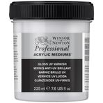 Winsor & Newton Profesyonel Akrilik, Akrilik Boya 237 ml Tüp, Yüksek kapatma gücü, Sanatçı kalitesi, titanyum beyaz, akrilik, UV-Firnis Glänzend, Firnis - 225ml Flasche
