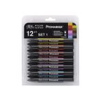Winsor & Newton Promarker Kalem Seti 12 Renk Set 1 Yüksek Kalite Sanatsal Malzemeler